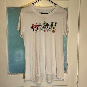 Disney Women’s Mickey Mouse and Friends White short sleeve Tshirt XXL